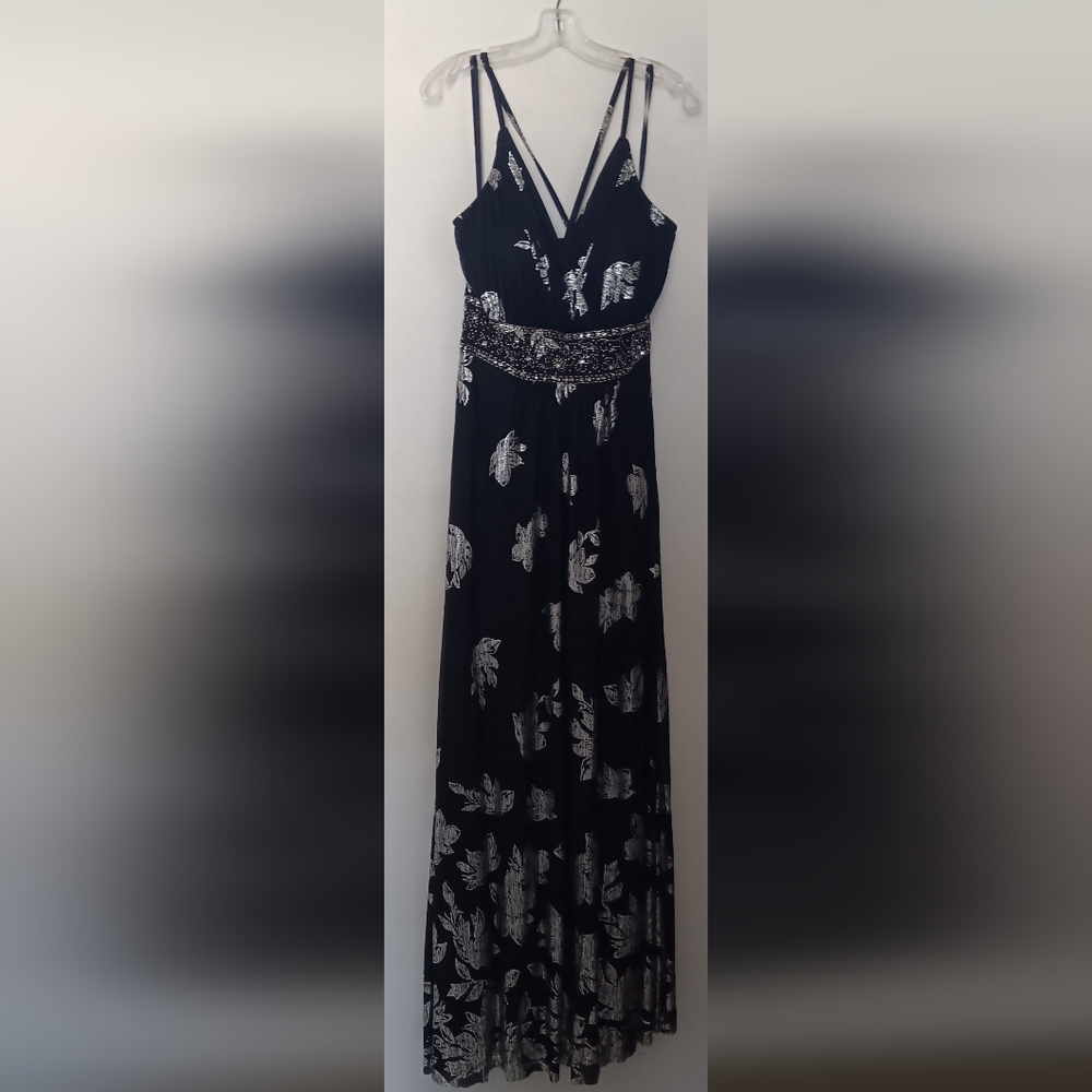 Black Floral Prom Dress